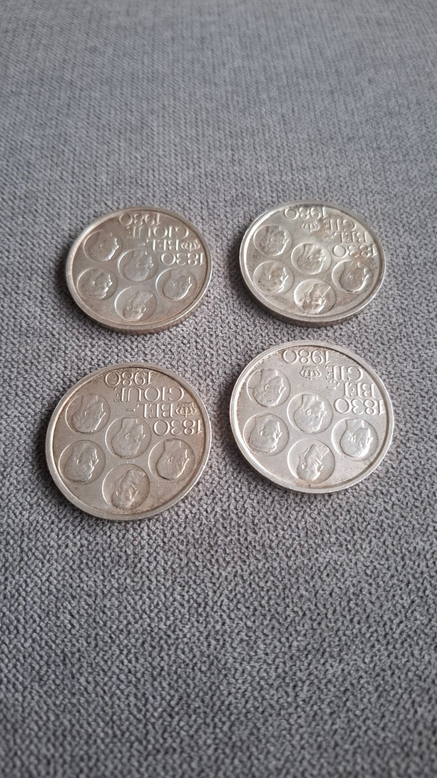 4 munten van 500 frank, Postzegels en Munten, Ophalen of Verzenden