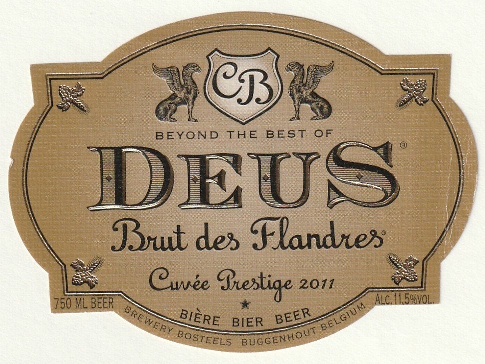 bieretiket Belgie Bosteels :Deus Cuvée Prestige 2011, Verzamelen, Verzenden, Zo goed als nieuw, Overige typen, Overige merken