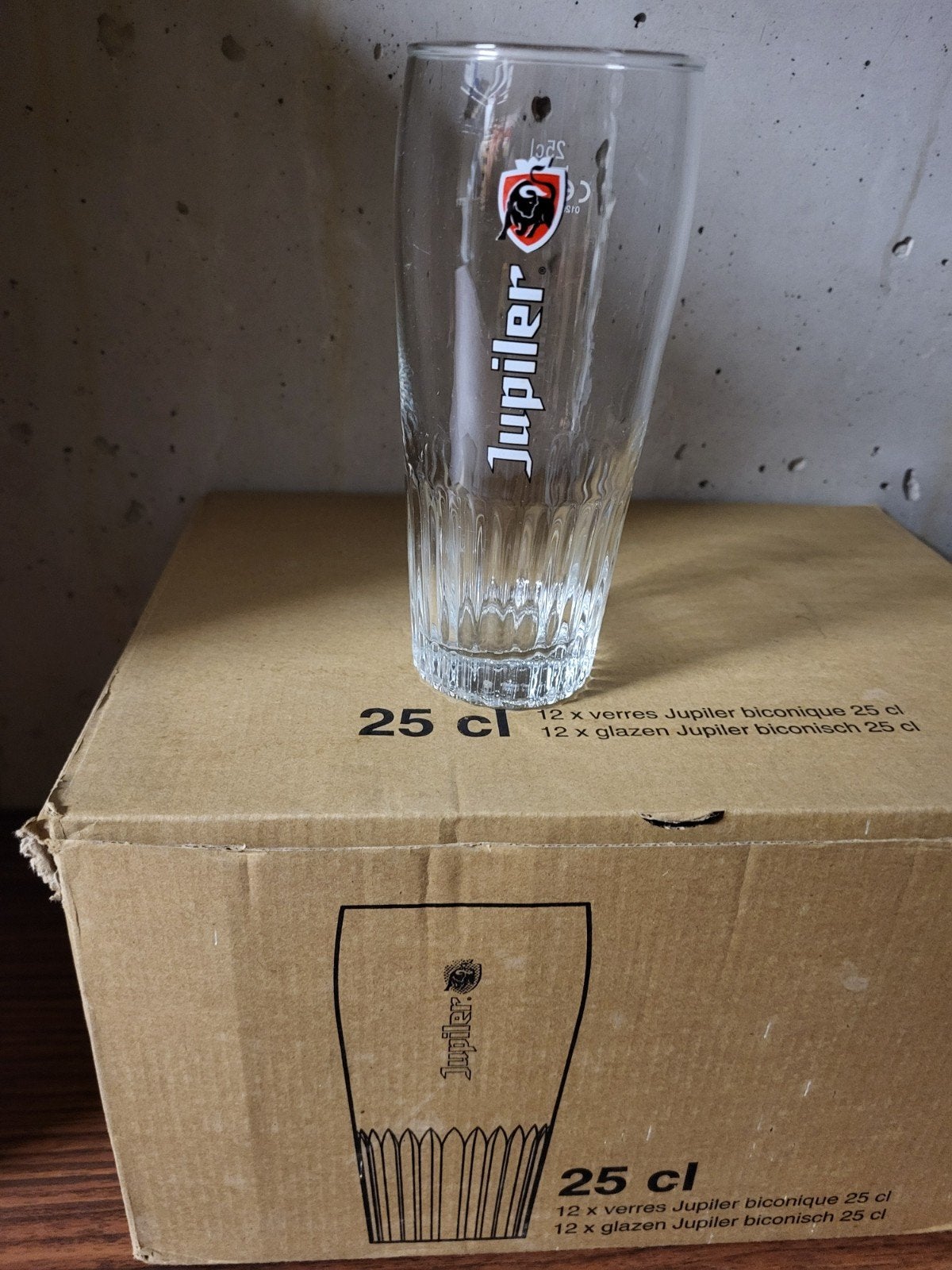 12 jupiler glazen, Verzamelen, Ophalen, Nieuw, Glas of Glazen, Jupiler