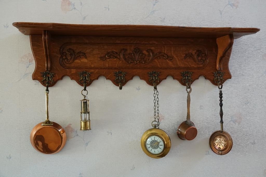 Archelle ancienne en chêne + accessoires, Enlèvement