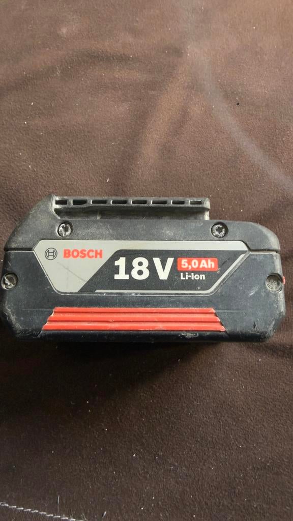 Bosch 18v 5,0 ah, Doe-het-zelf en Bouw, Ophalen, Zo goed als nieuw