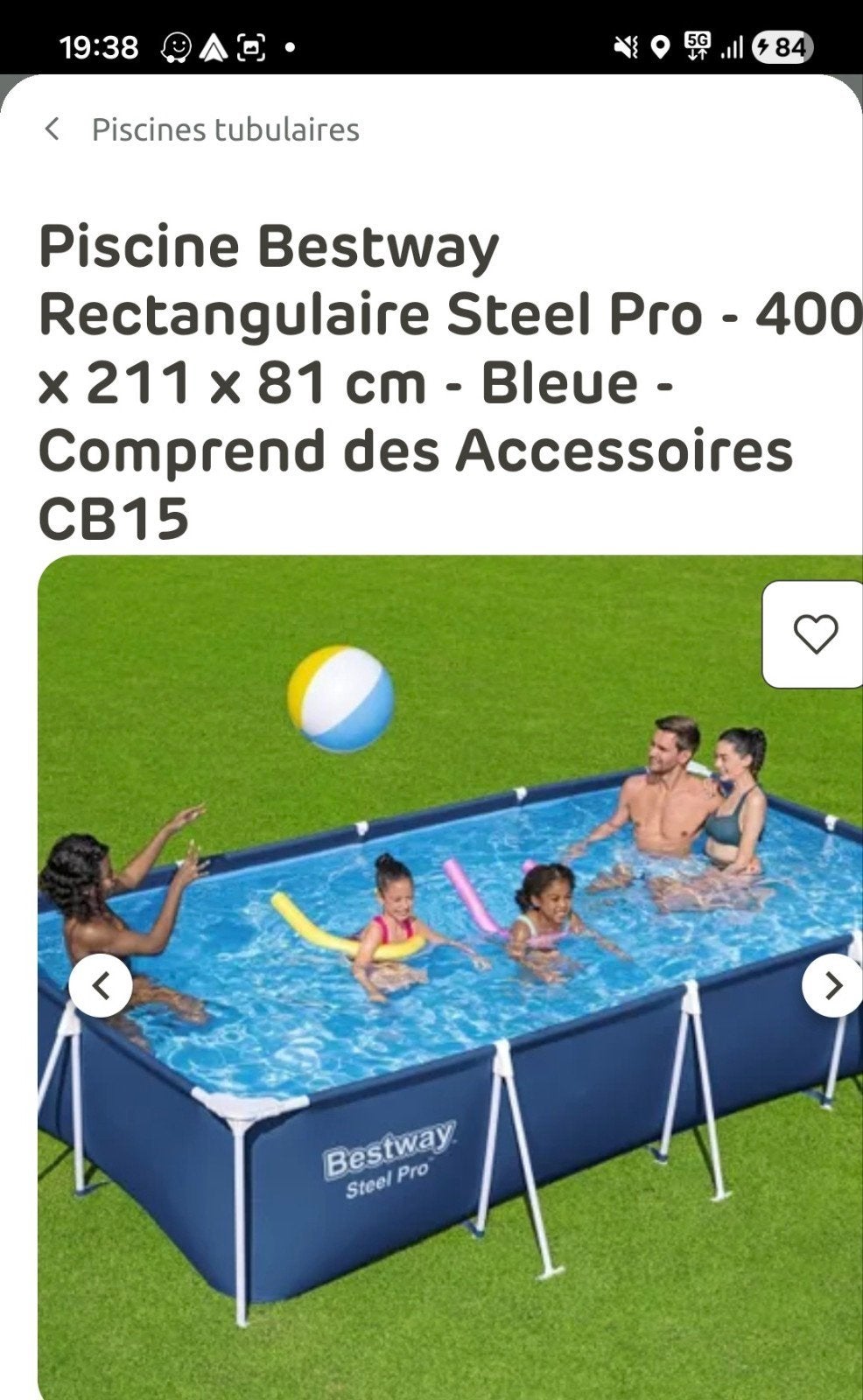 Piscine 4M x2.11x 83