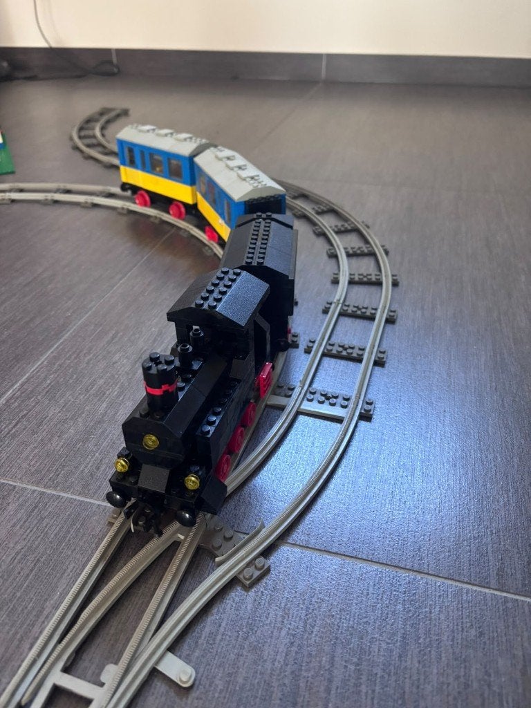 Lego 7710 Trein plus MOC batterij motor bijwagen, Kinderen en Baby's, Gebruikt, Overige thema's, Lego, Ophalen of Verzenden