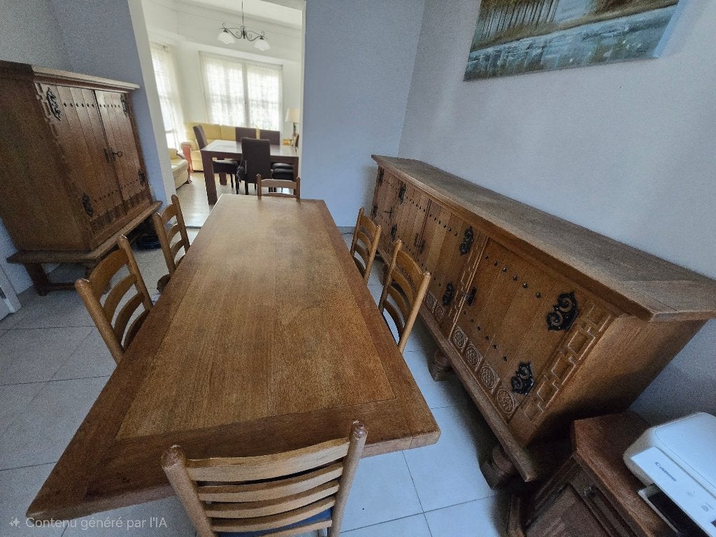 Rustieke eetplaats, Ophalen, Gebruikt, Rustiek, 4 tot 6 stoelen