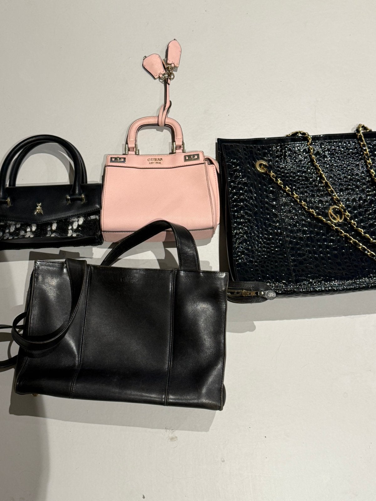 Vintage ST JOHN,    Juste Compagne,    Patrizia Pepe,guess, Handtassen en Accessoires, Tassen | Damestassen, Ophalen of Verzenden