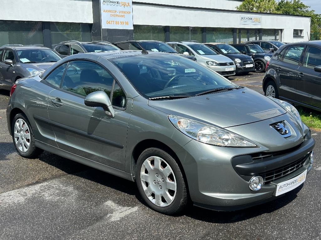 Peugeot 207cc, 1.6i, 2009, 83.470Km, Park sens, 12m Garantie, Autos, Argent ou Gris, Achat, Entreprise, Cabriolet