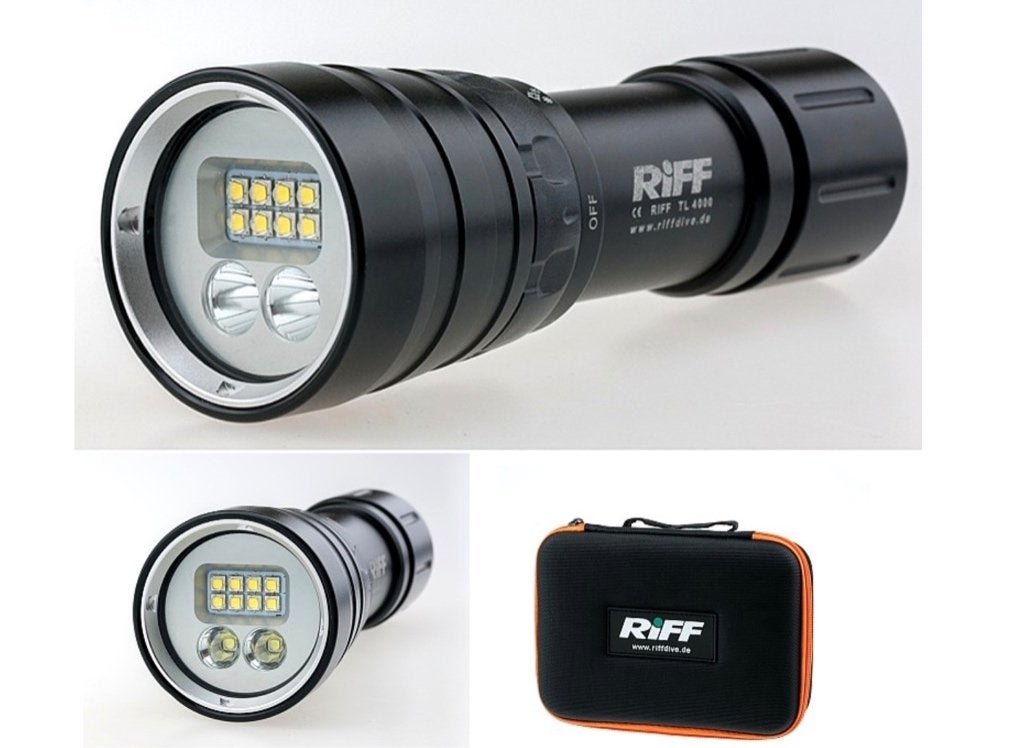 Riff Combi Divelight TL-4000 Video & Spot nieuw aan 239,95€, Watersport en Boten, Ophalen of Verzenden, Nieuw, Duiklamp