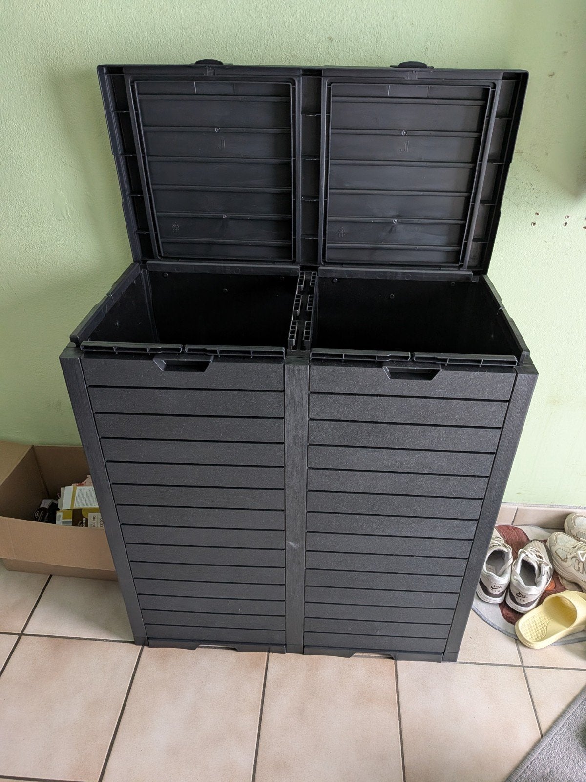 Afvalcontainer, Tuin en Terras, Bergingen en Tuinkasten, Nieuw, Containerberging, Kunststof, Ophalen