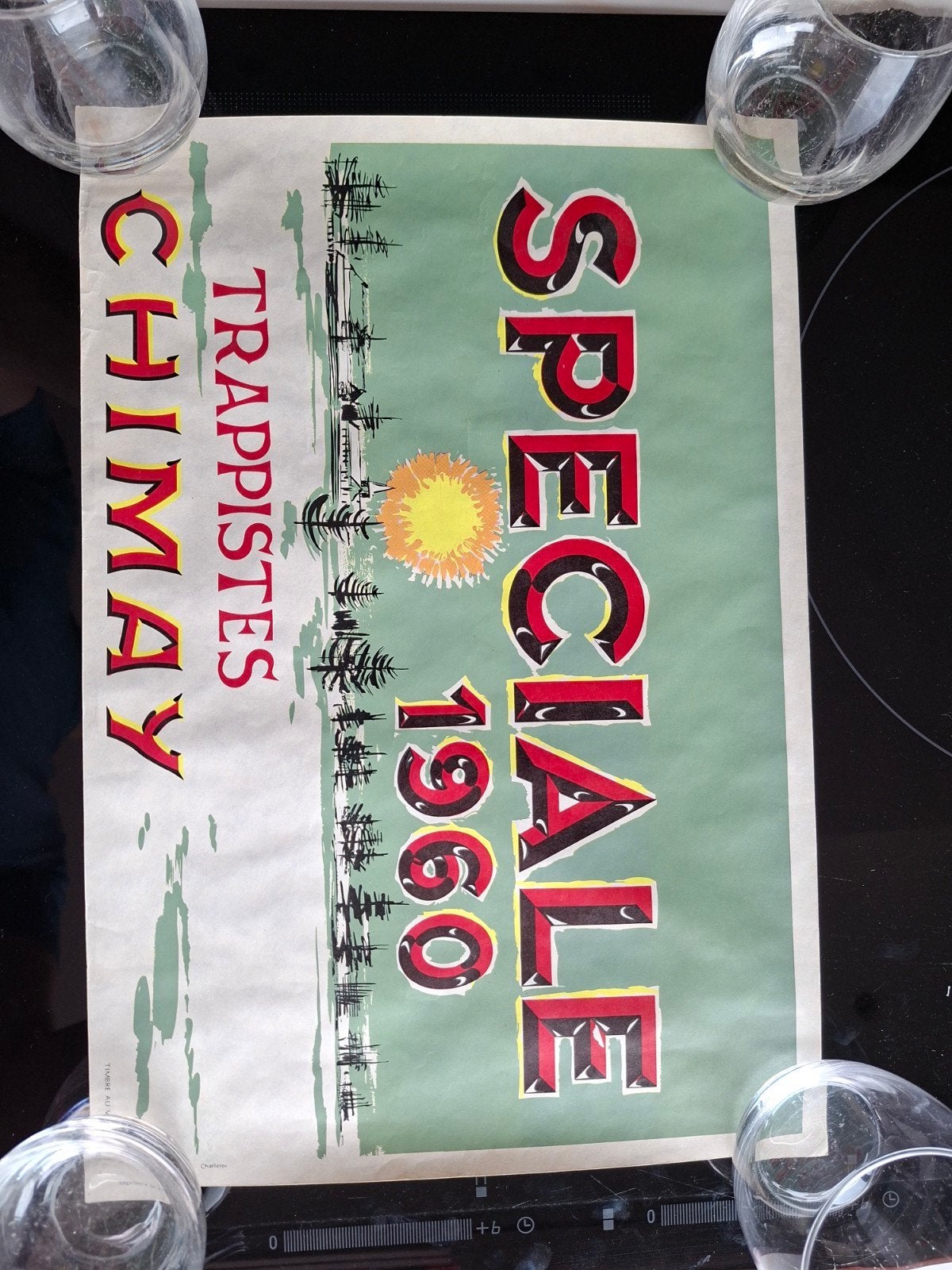 Affiche Chimay trappiste 1960 "spéciale ", Collections, Marques de bière