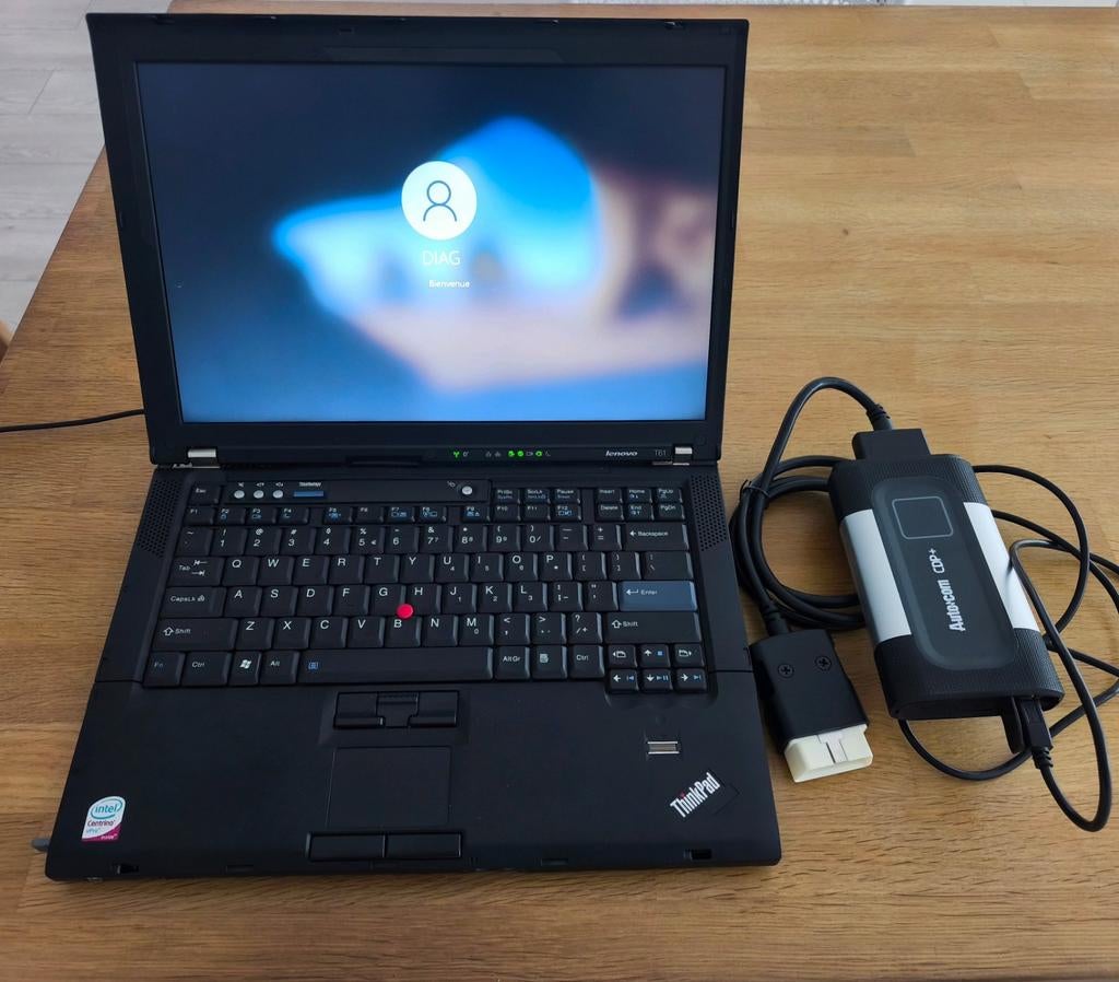 Pc diagnostic Lenovo Delphi Autocom 2021 Wow, HDD, Qwerty, 14 pouces, Reconditionné