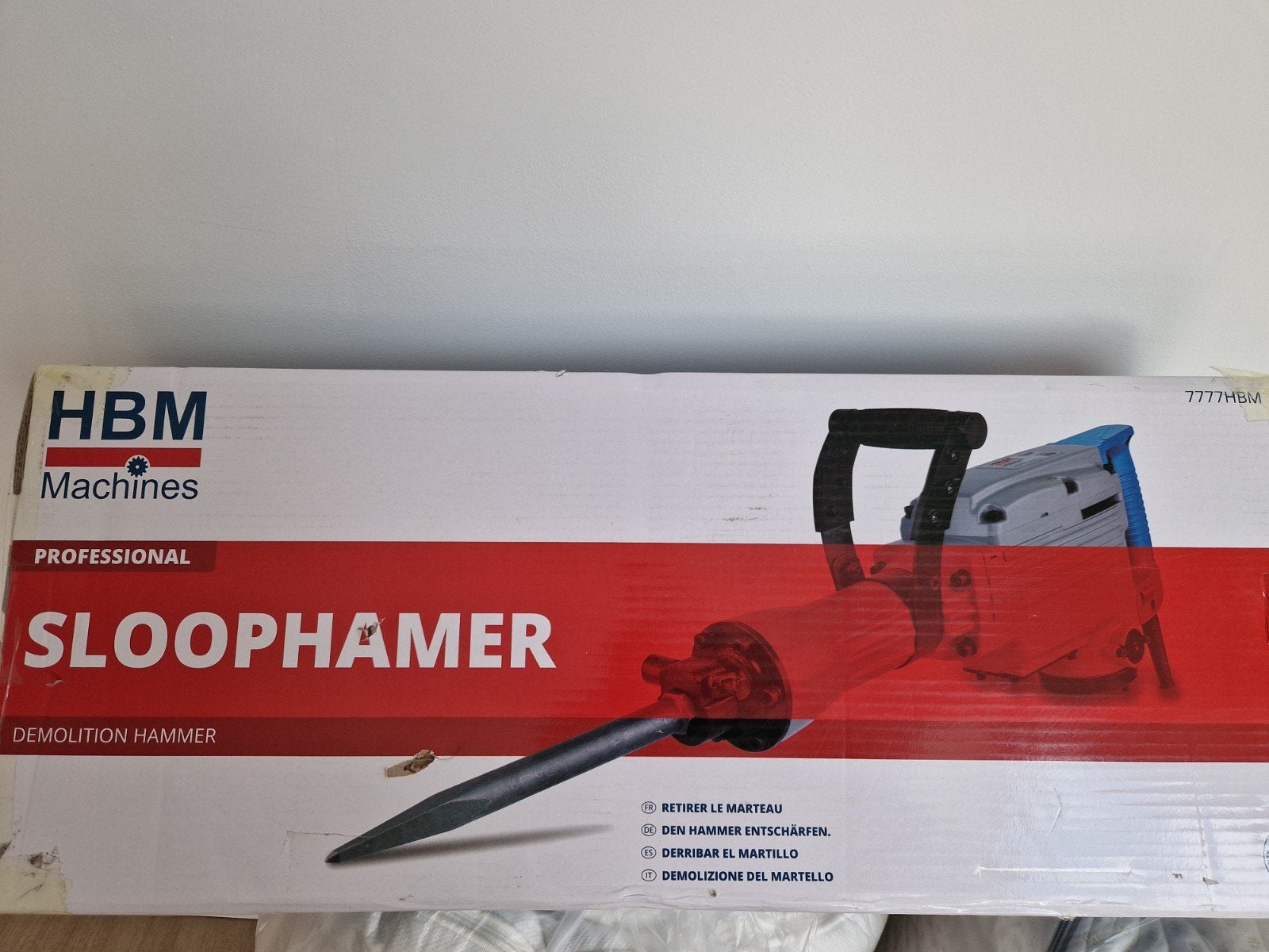 Sloophamer voor beton, nieuwstaat, Ophalen