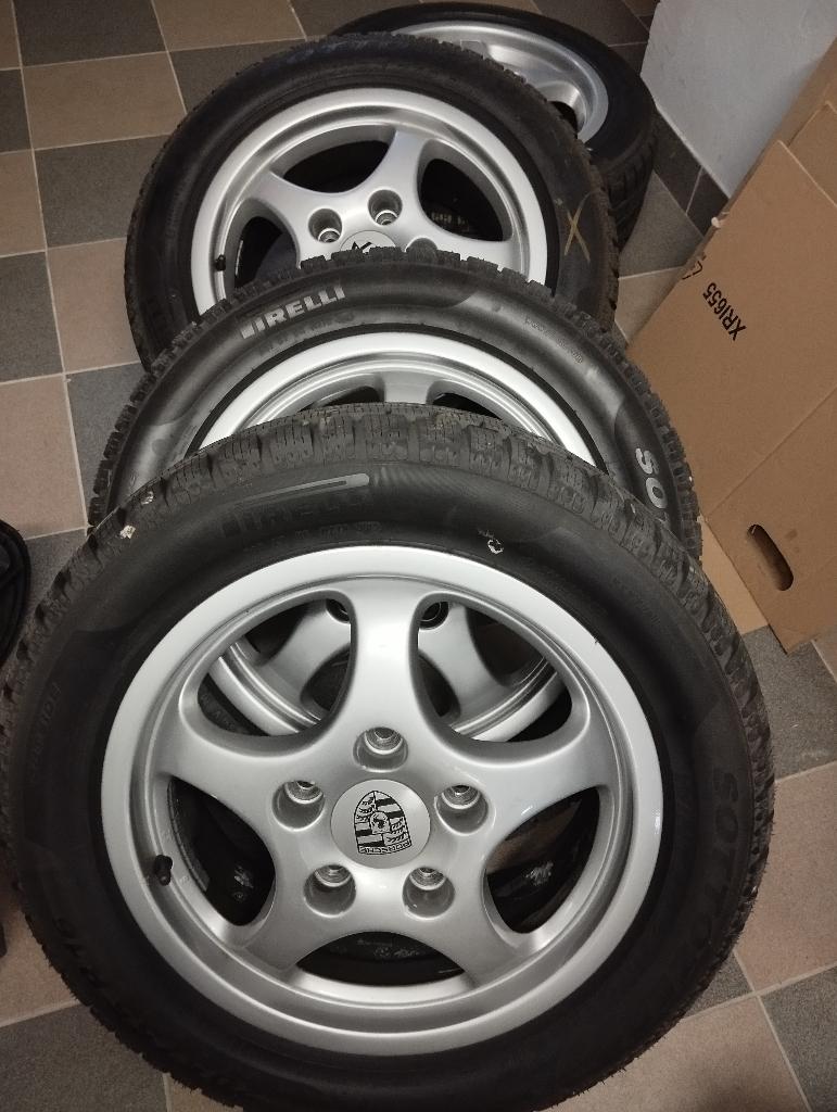 4 Jantes Porsche Cup 6x16 et 8x16 ET52 5x130 16, Enlèvement, Utilisé, 16 pouces, Jante(s)