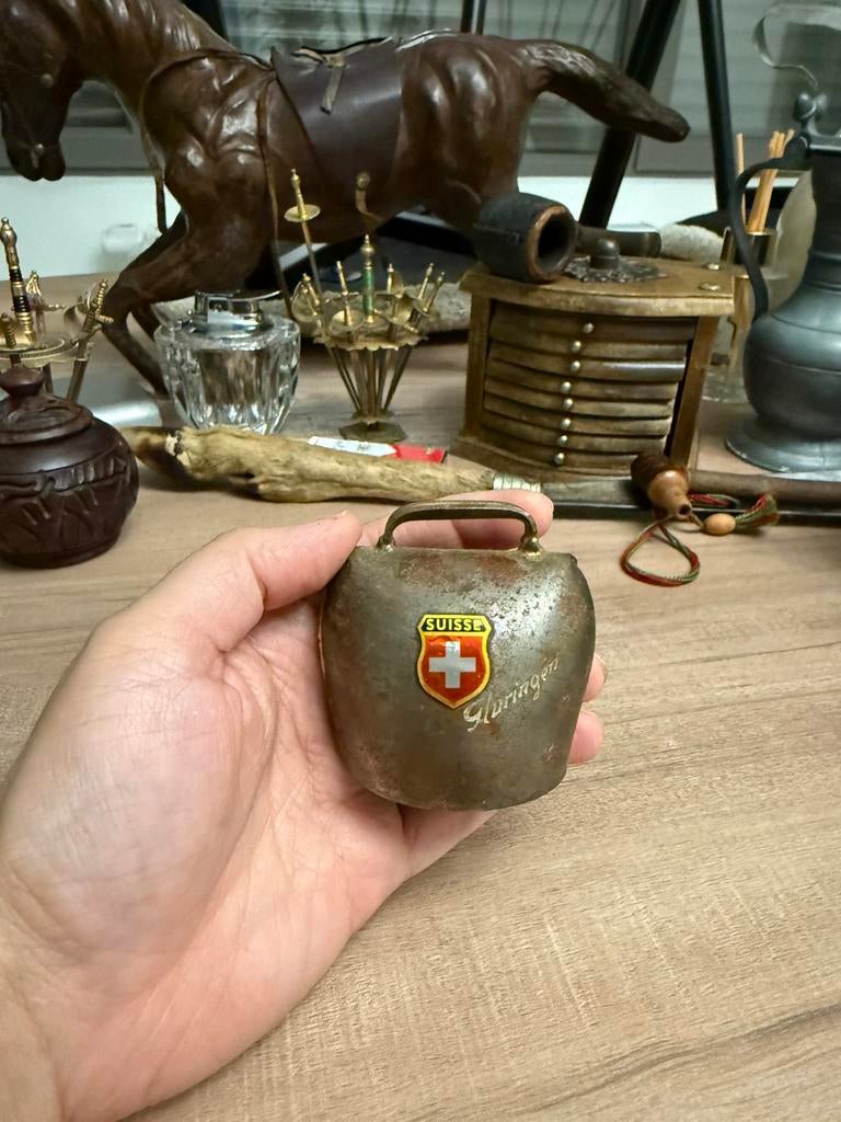 Vintage Zwitserse Koebel, Antiek en Kunst, Antiek | Brons en Koper, Ophalen