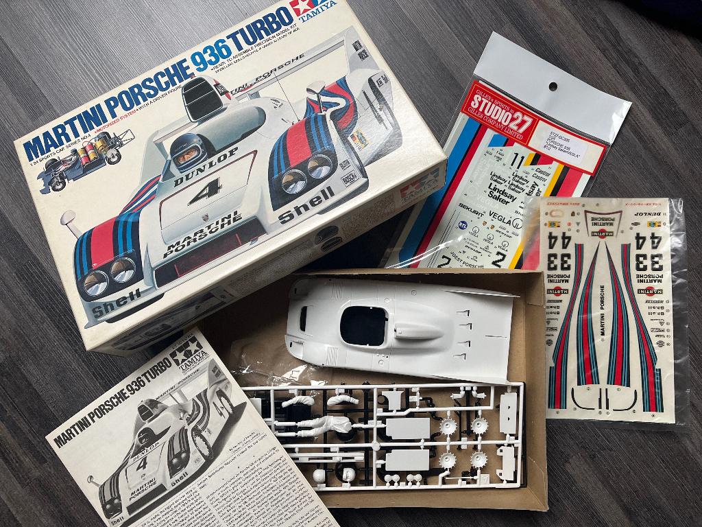 1/24 Tamiya Porsche 936 (+decal studio27), Hobby en Vrije tijd, Auto, Groter dan 1:32, Ophalen of Verzenden, Zo goed als nieuw