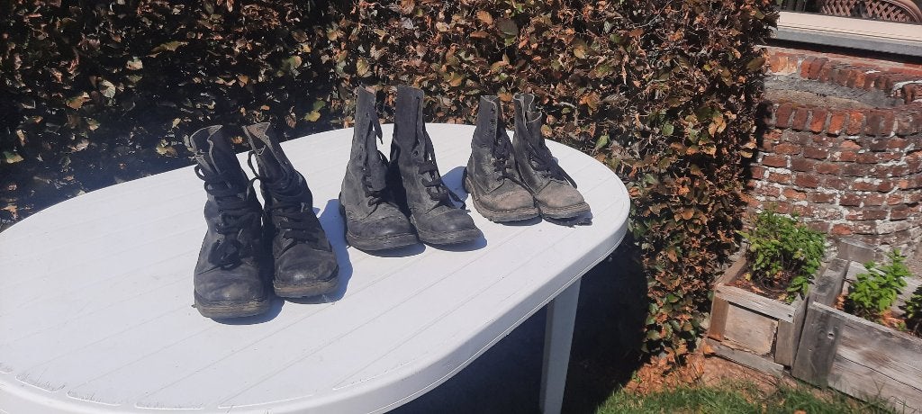 legerbottinnen maat 41-42 zwart, hoog gebruikt, Kleding | Heren, Schoenen, Zwart, Ophalen of Verzenden, Gedragen, A.B.L.