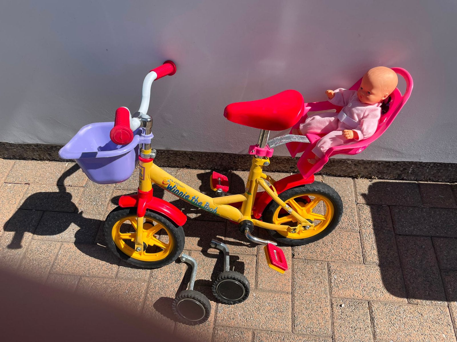 Kinderfietsje winnie the pooh, Ophalen