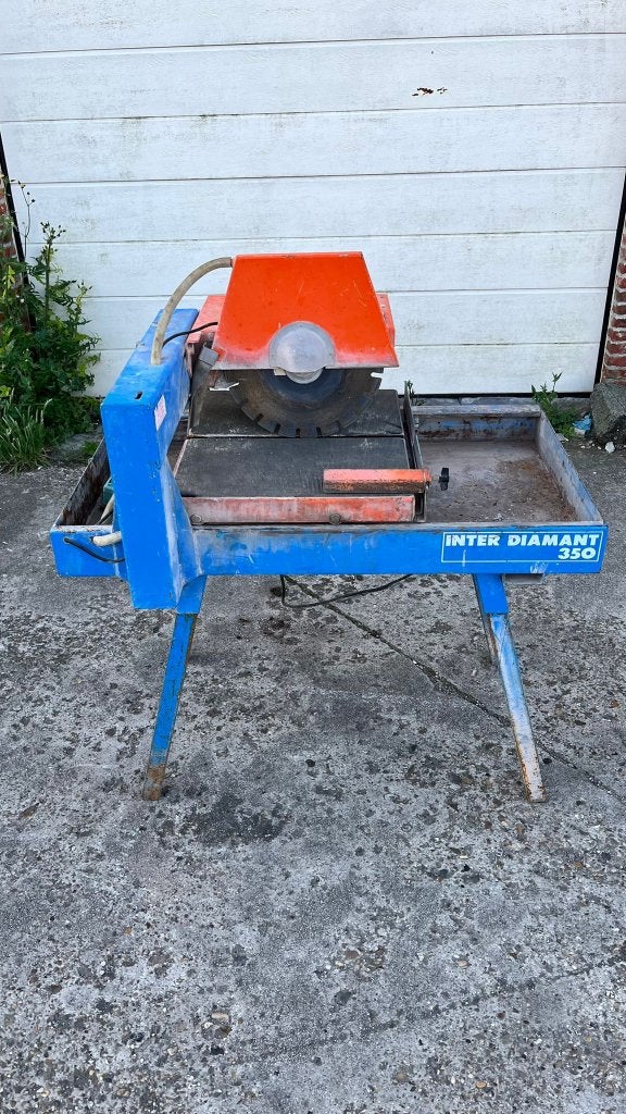 Inter Diamant 350 steenzaagmachine, Doe-het-zelf en Bouw, Ophalen, Gebruikt, 70 mm of meer