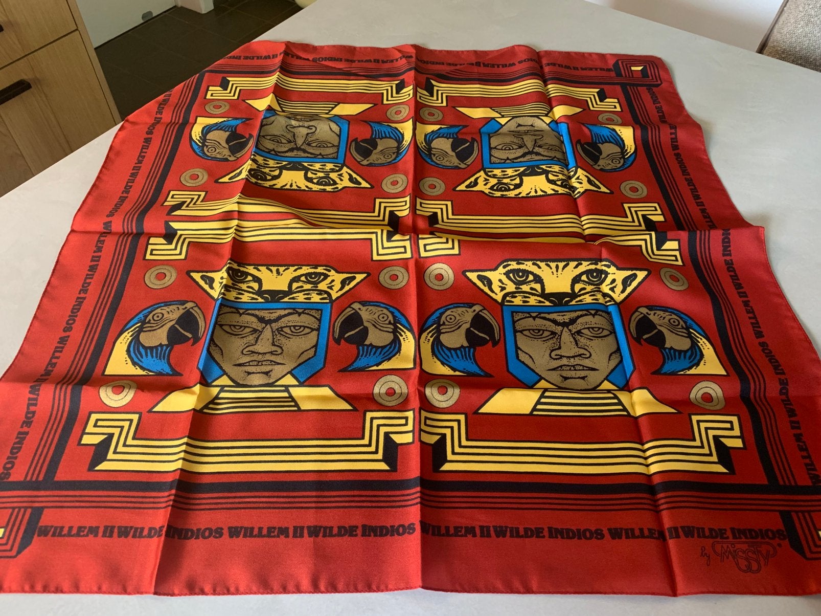 Vintage Willem II "Wilde Indios"  Sjaal by Missty, Ophalen of Verzenden