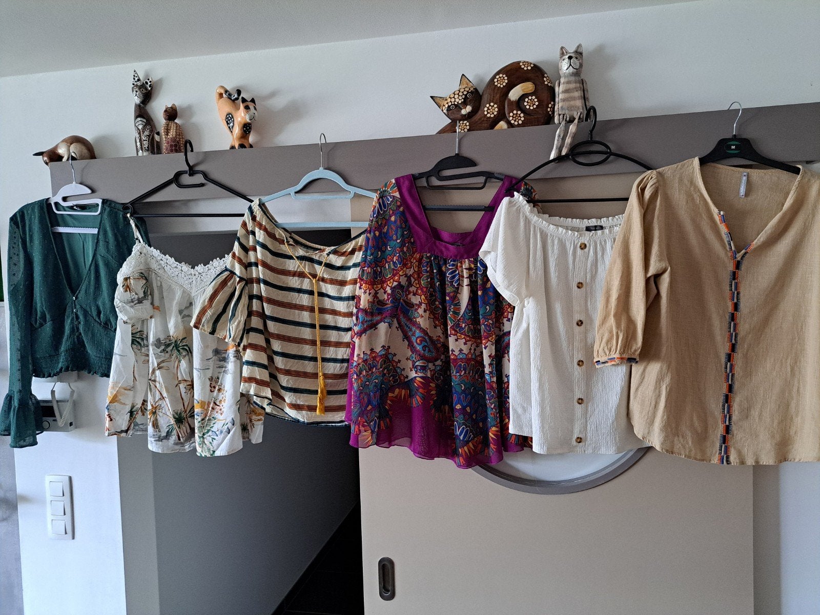 Zomerse blouses en tops, diverse, off shoulder, boho, ..., Ophalen of Verzenden, Zo goed als nieuw, Maat 38/40 (M)