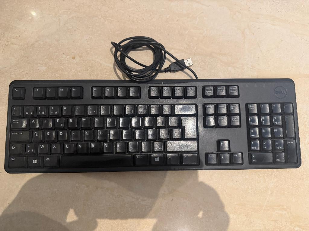 8x Dell KB212-B toetsenbord Azerty, Azerty, Ophalen of Verzenden, Zo goed als nieuw, Dell
