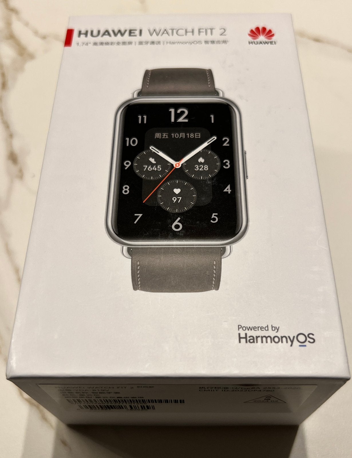 Huawei Watch Fit 2 Classic Nebula Gray –NIEUW–nooit gedragen, Ophalen, Conditie, Nieuw, Waterdicht