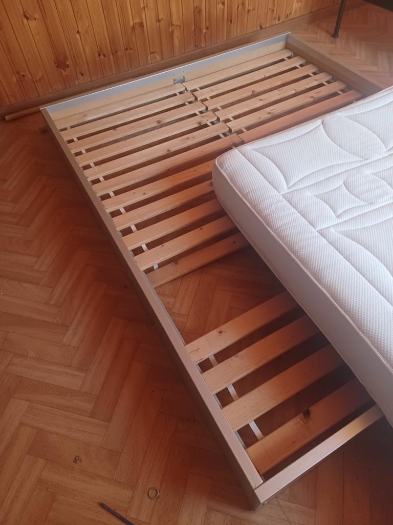 Matelas Bultex 2 personnes sommiers cadre de lit, Maison & Meubles, Enlèvement