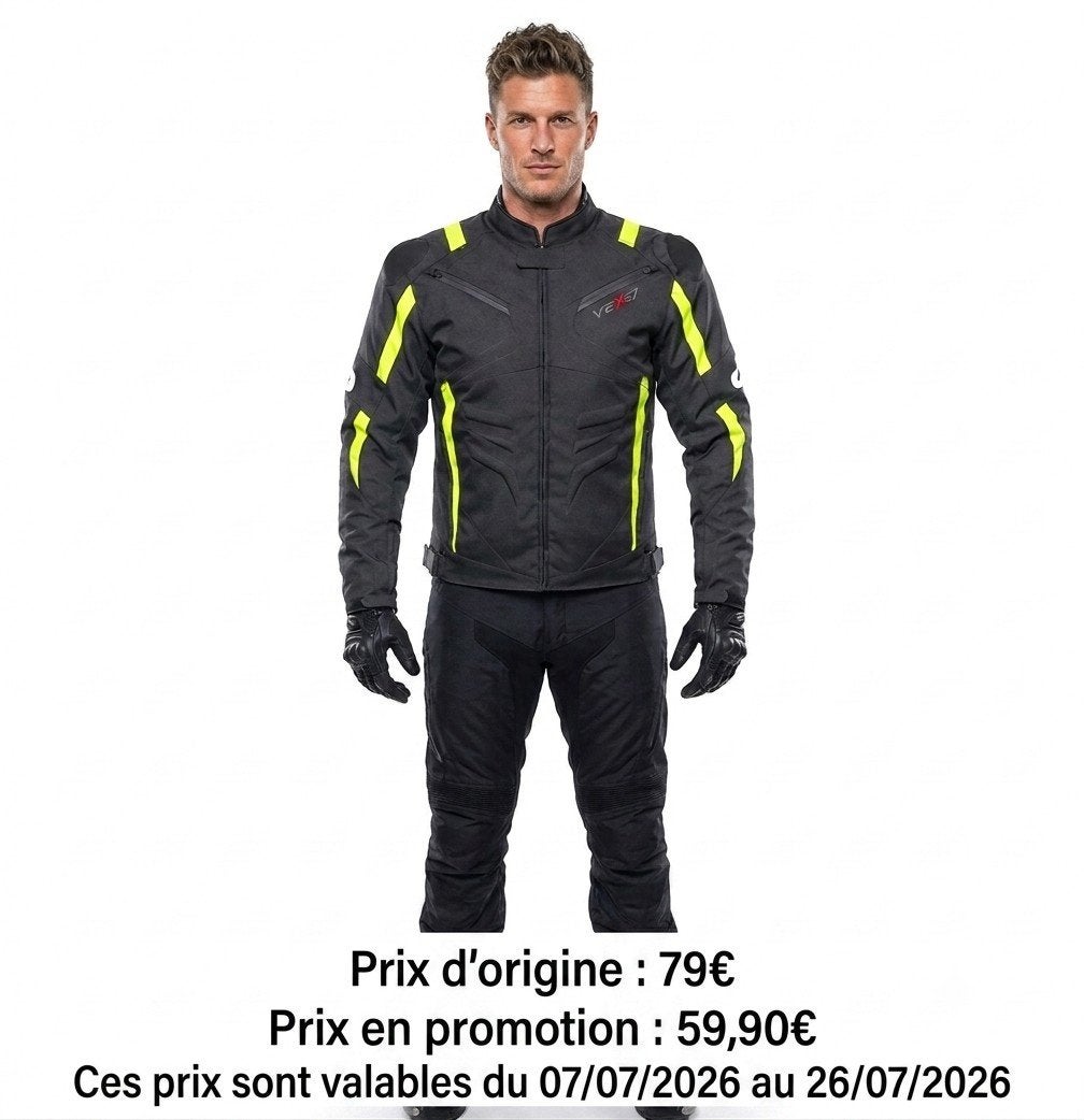 Veste de Moto textile cordura 600D neuf CE protecteurs, Envoi, Neuf, avec ticket, Manteau | tissu