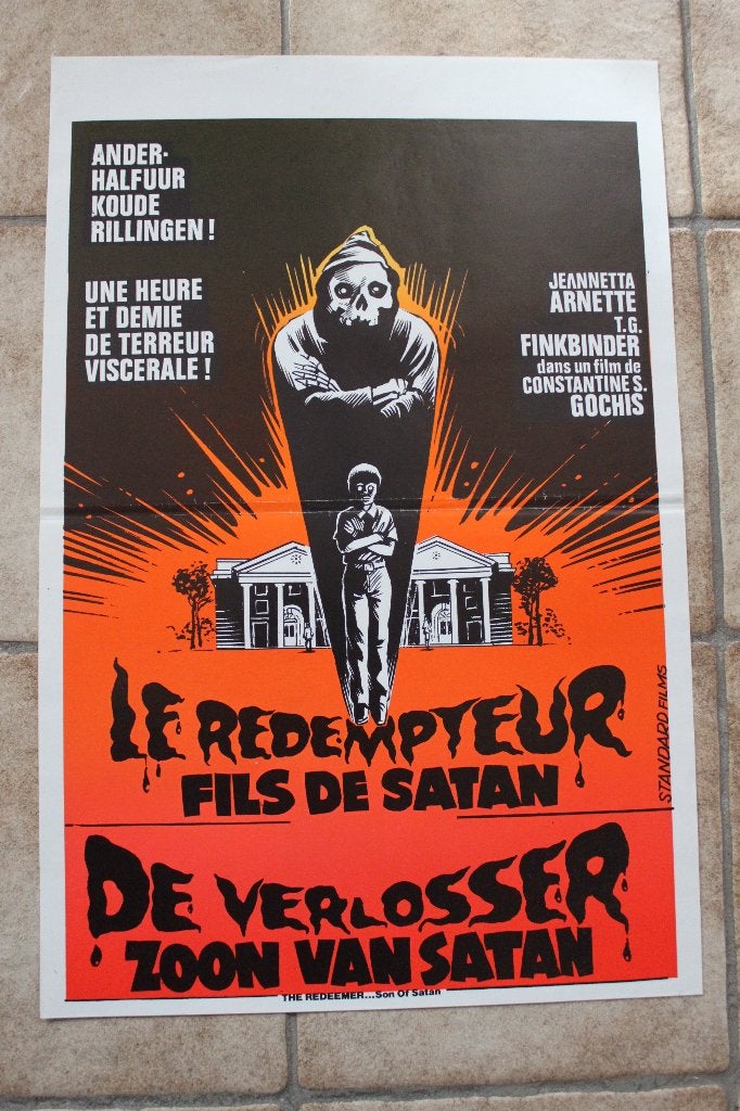 filmaffiche The Redeemer: Son of Satan! 1978 filmposter, Rechthoekig Staand, Ophalen of Verzenden, Zo goed als nieuw, A1 t/m A3