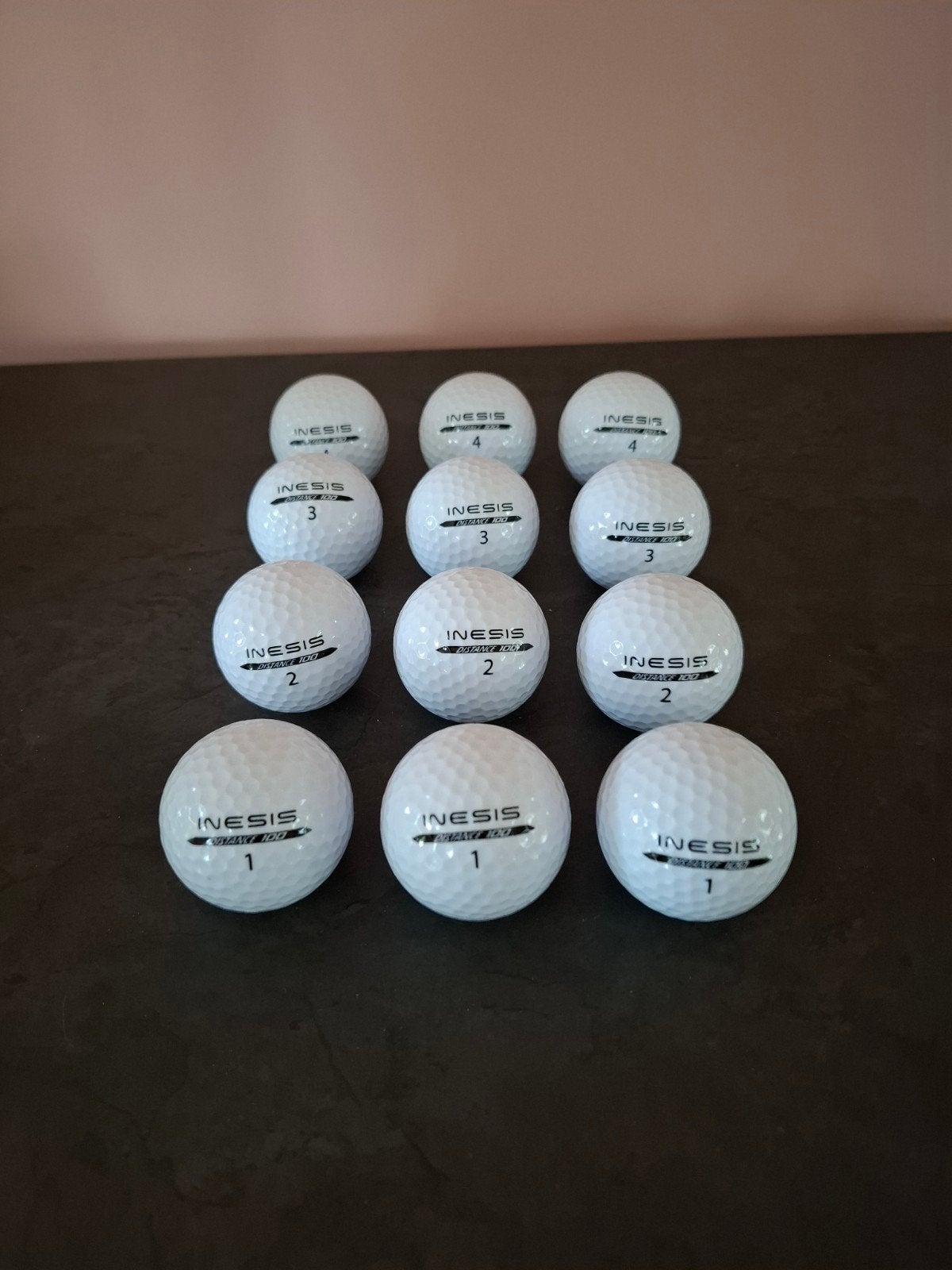 12 nieuwe golfballen Inesis Distance 100, Sport en Fitness, Golf, Ophalen, Nieuw, Bal(len)