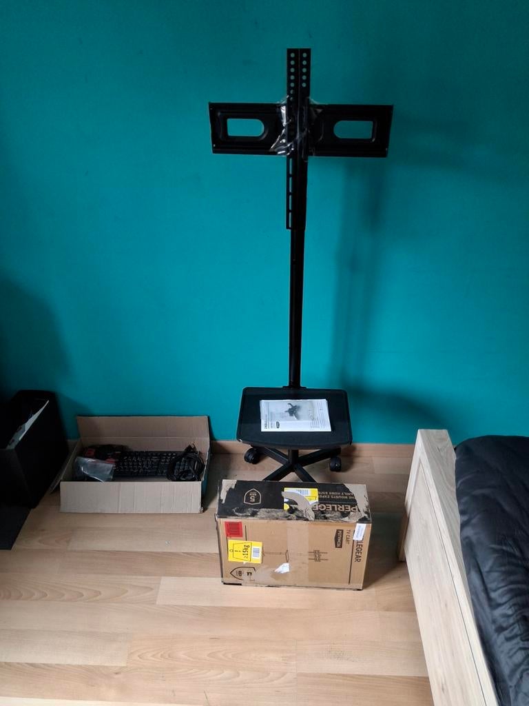 Sterke TV/Monitor stand op wielen, Enlèvement