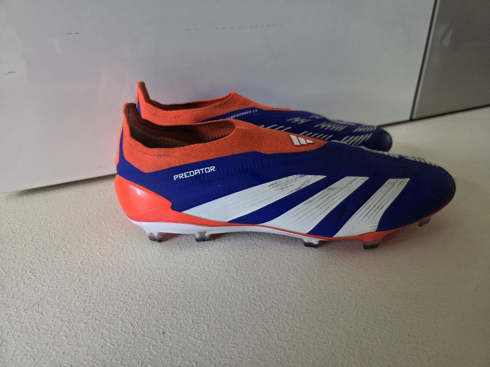 Adidas Predator Elite blauwe voetbalschoenen maat 45, Sport en Fitness, Voetbal, Ophalen, Zo goed als nieuw, Schoenen