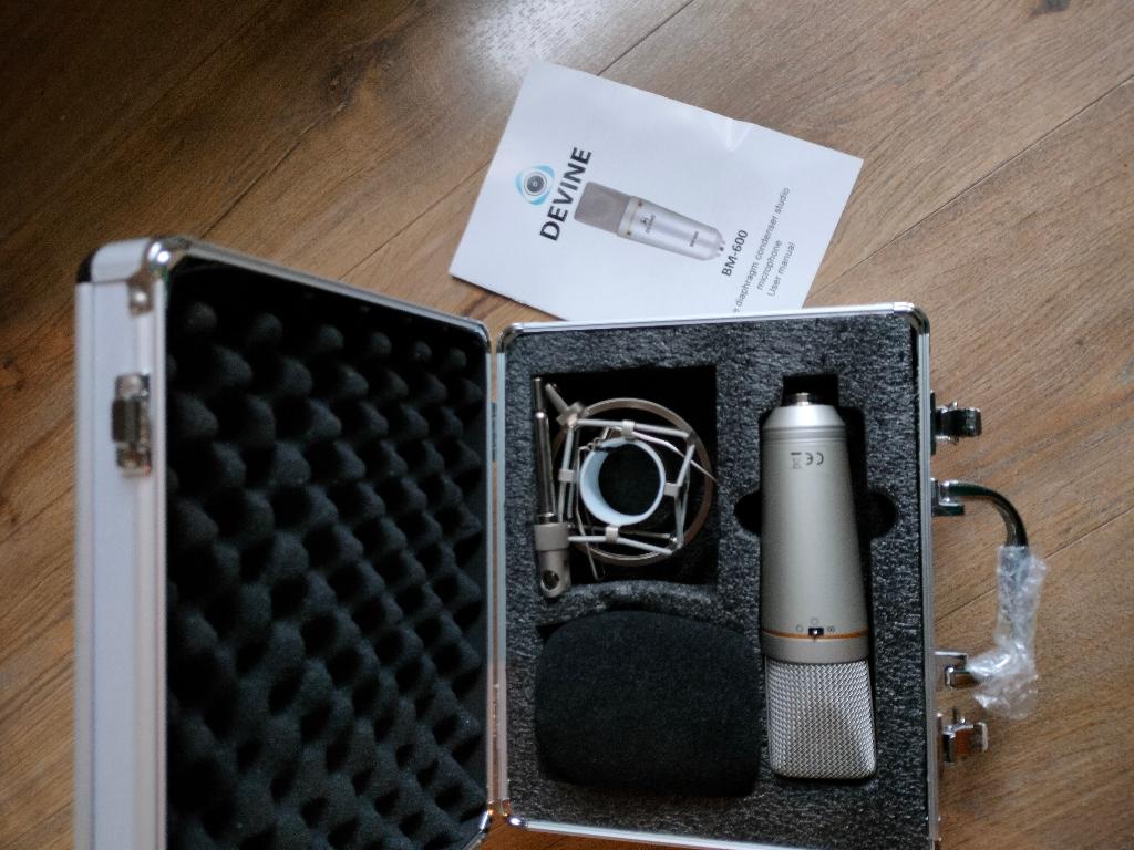 Devine BM 600 microfoon, Musique & Instruments, Microphones, Enlèvement, Comme neuf, Micro studio