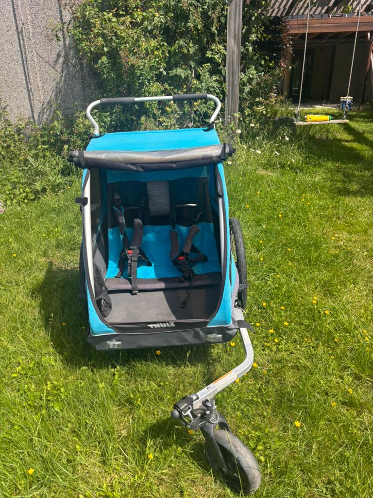 Remorque à vélo Thule - Coaster XT, 40 à 60 kg, Enlèvement, Utilisé, Suspension