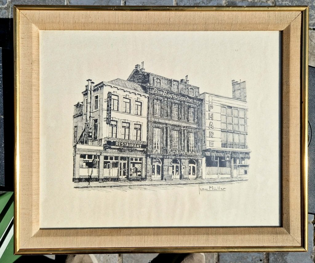 Dessin original de Jean MULLER 1904-1977, Antiquités & Art, Enlèvement, Dessin