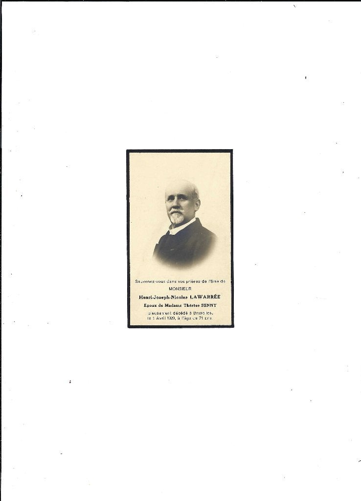 Souvenir de décès, Enlèvement ou Envoi