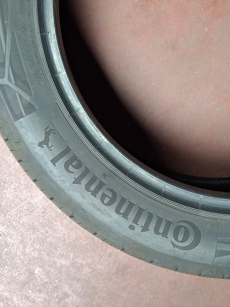 Vier banden Continental Ecocontact 6 maat 205/50 R 17  V XL, Auto-onderdelen, Banden en Velgen, Ophalen, Gebruikt, 17 inch, Band(en)