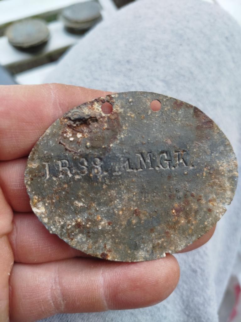 Maschine gewehr kompagnie ir88 wo1 Erkennungsmarke, Postzegels en Munten, Ophalen of Verzenden