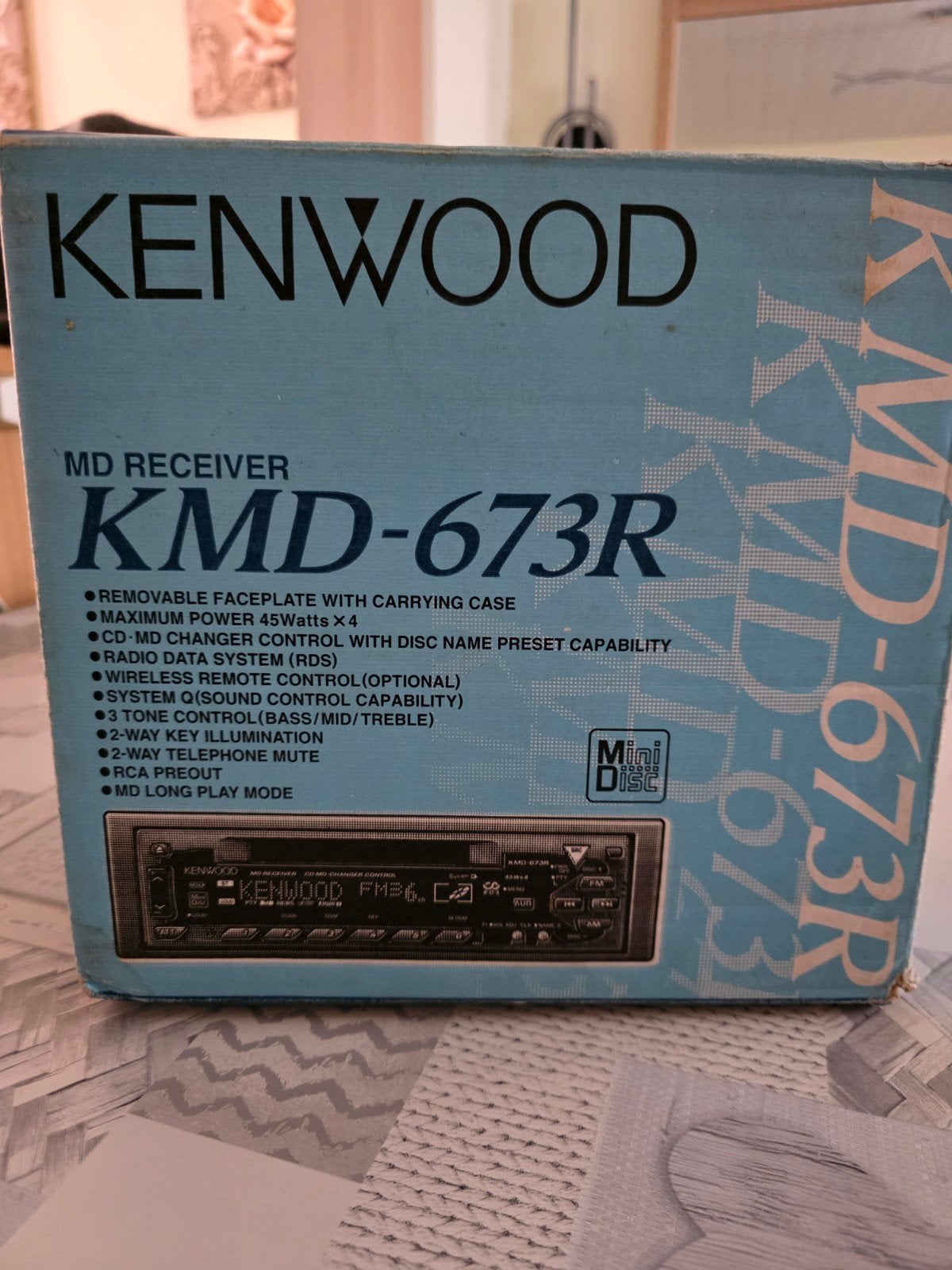 autoradio kenwood KMD-673R minidisc, Enlèvement ou Envoi, Comme neuf