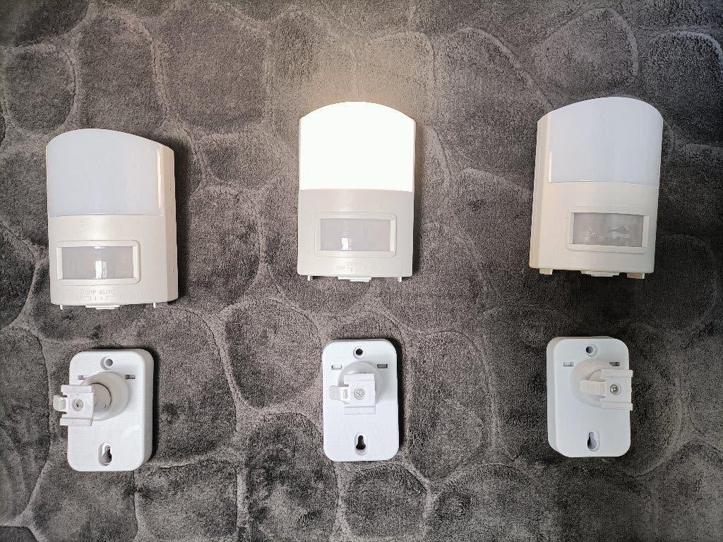 Led lampen met sensor 3 stuks - Samen: 10 euro !, Ophalen, Gebruikt, Kunststof, Led