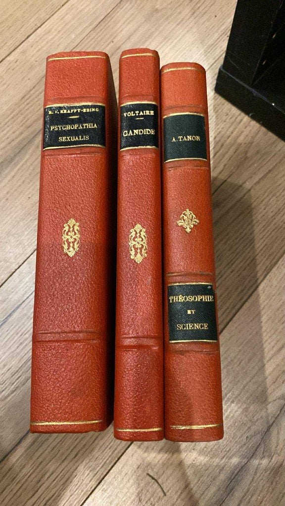 Lot de 3 anciens livres debut XXe théosophie etc, Antiquités & Art, Antiquités | Livres & Manuscrits, Enlèvement ou Envoi