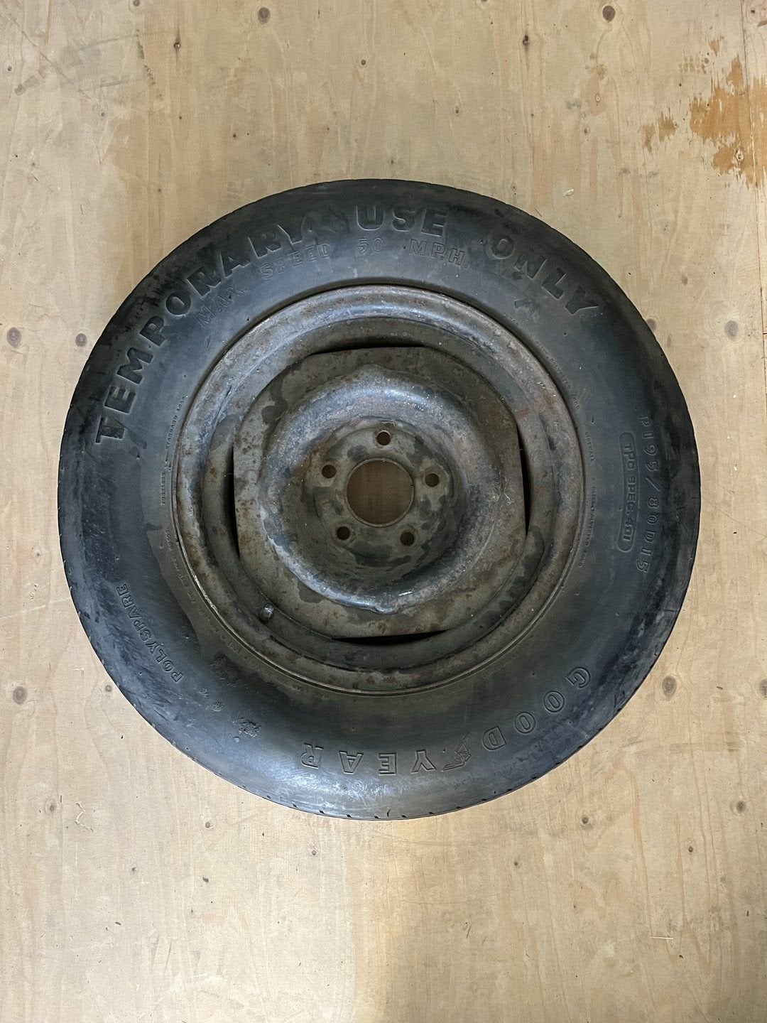 1x Corvette reservewiel Goodyear 195-80-15 2mm, Ophalen, Gebruikt, 15 inch, -