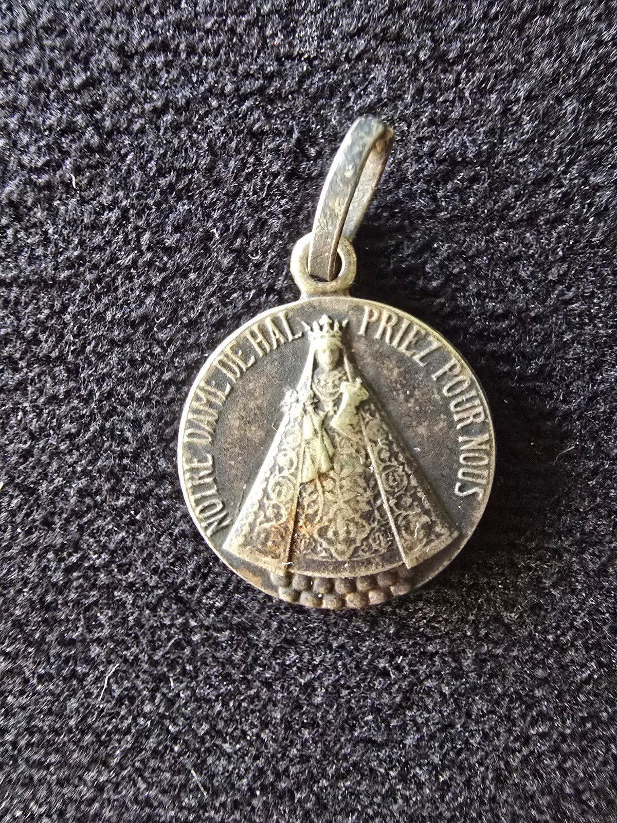 Religieuze medaille van Onze Lieve Vrouw van Hal (zilver), Ophalen of Verzenden, Zilver