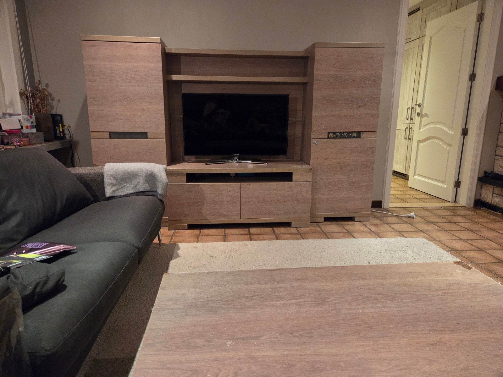 Tv meubel, salontafel en eettafel met 6 stoelen, Maison & Meubles, Enlèvement