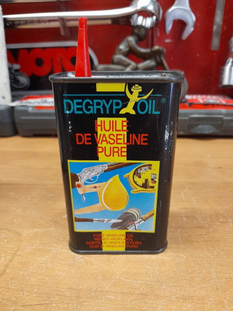 ancienne burette huile vide degrip oil pure vaseline, Collections, Marques & Objets publicitaires, Utilisé, Autres types, Envoi