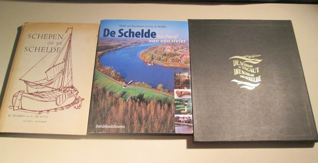 3 beaux livres anciens sur l'Escaut, Enlèvement ou Envoi, Comme neuf