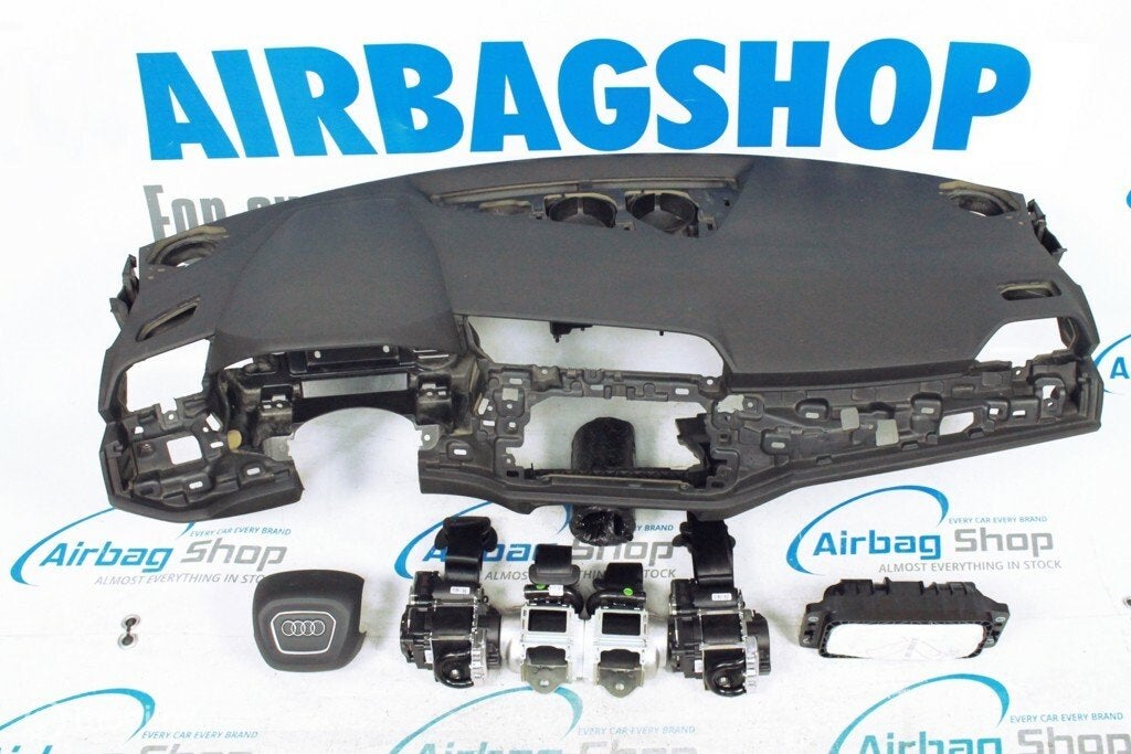 Airbag set Dashboard 4 spaak speaker Audi Q3 F3 2019-heden, Gebruikt, Ophalen of Verzenden
