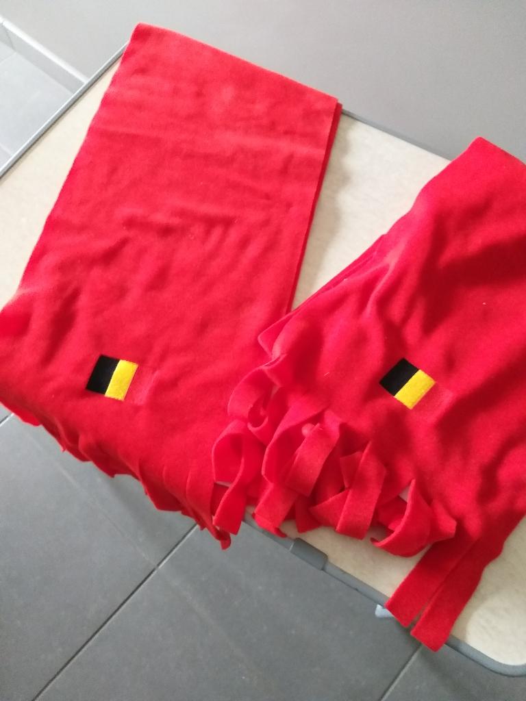 Rode fleece sjaals, Kleding | Dames, Mutsen, Sjaals en Handschoenen, ANDERE, Ophalen, Zo goed als nieuw, Sjaal