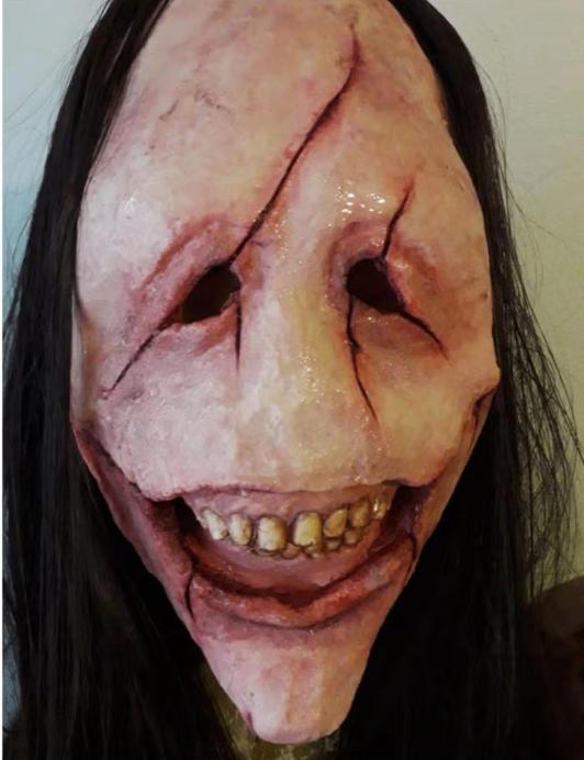 Démo de luxe avec masque intégral en latex pour cheveux, Envoi, Neuf