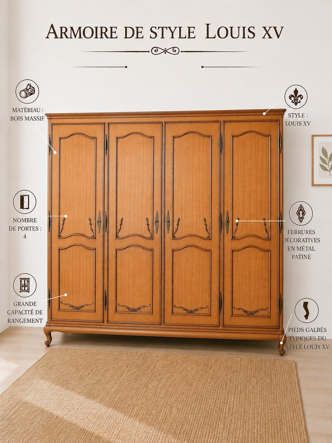 Armoire de  style Louis XV: faire une offre, Enlèvement