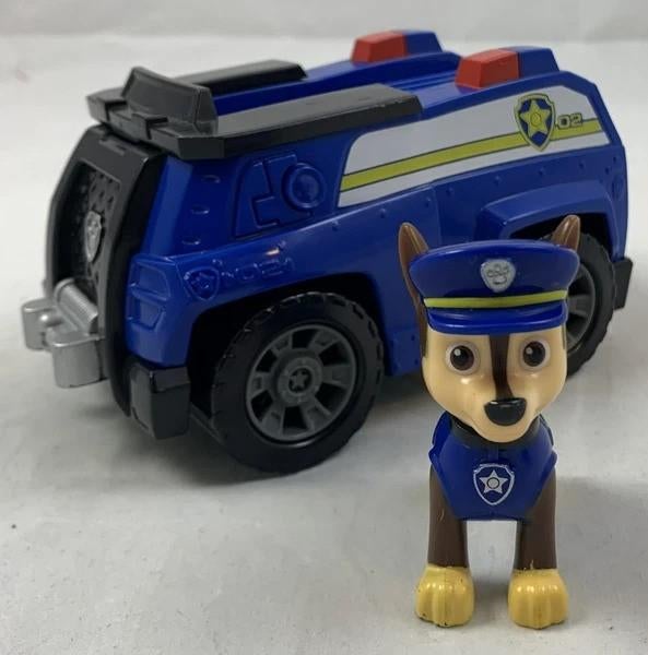 PAW Patrol Chase Politieauto met Figuur Spin Master Pop, Verzenden, Zo goed als nieuw